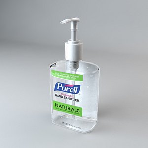 purell hand sanitizer bottle 3D model