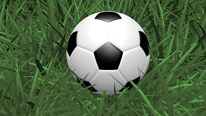 3D soccer ball model