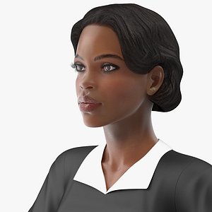 light skin judge woman rigged 3D model