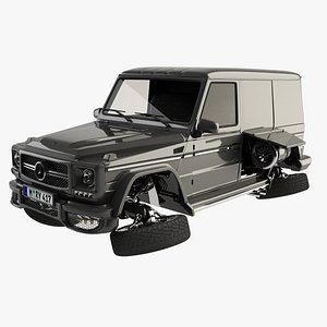 3d model mercedes-benz g65 amg transforming