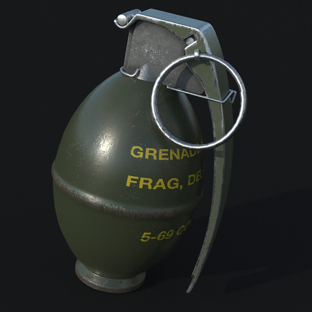 Grenade M61 3d Model - Turbosquid 1676009