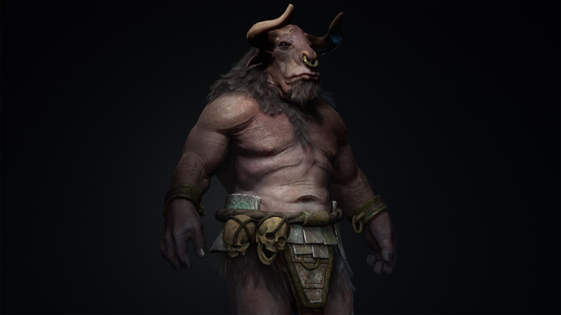 3D Minotaur Beast Of Crete - TurboSquid 2053623