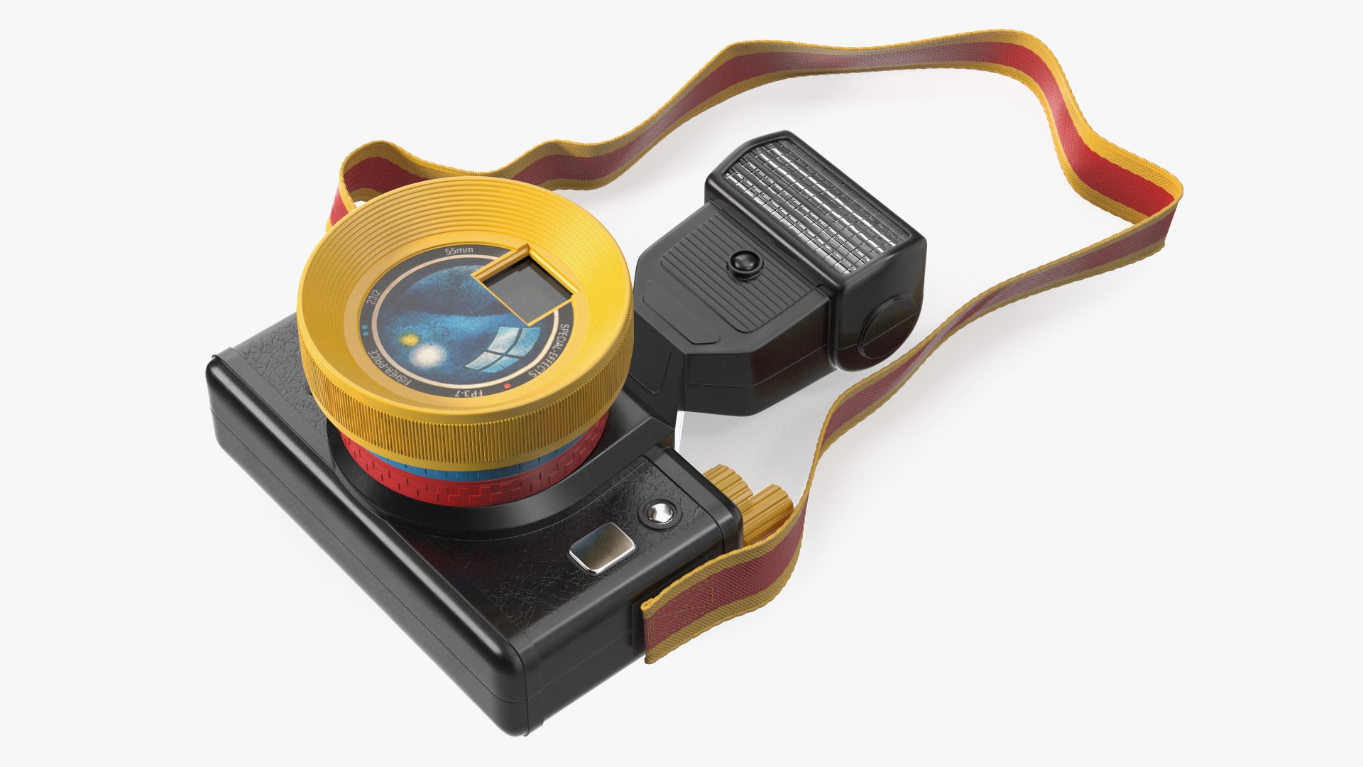 Toy Film Camera with Flash 3D model preview