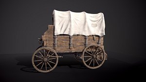 Covered Wooden Wagon