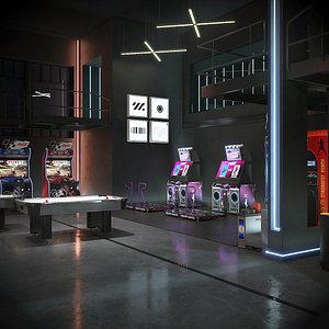 Arcade Game Room 3D model