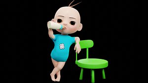Cartoon Baby - FULLY RIGGED model