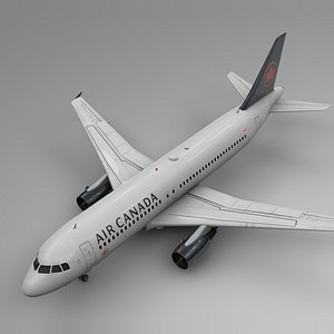 air canada airbus a320 3D model