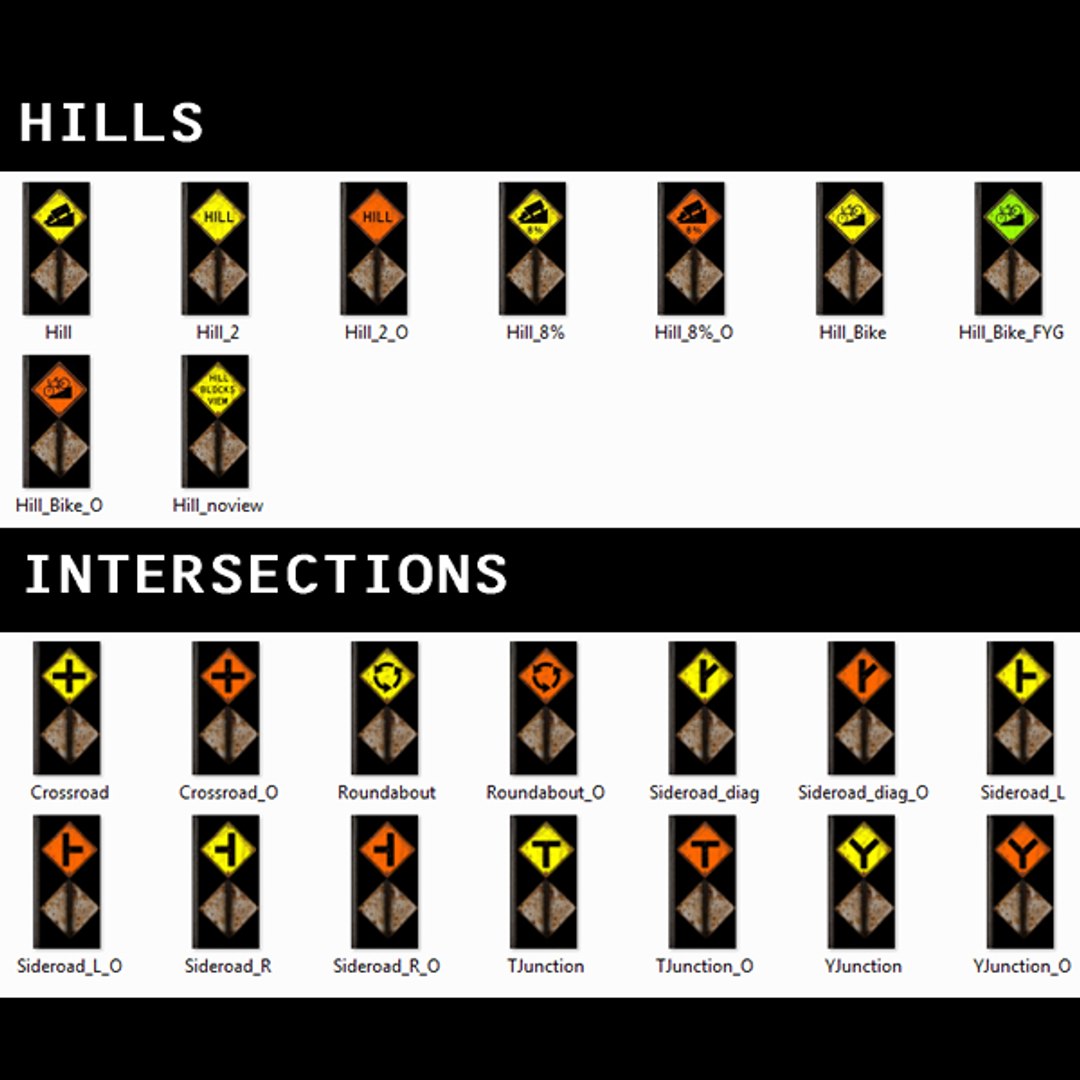 3d Pack Warning Signs