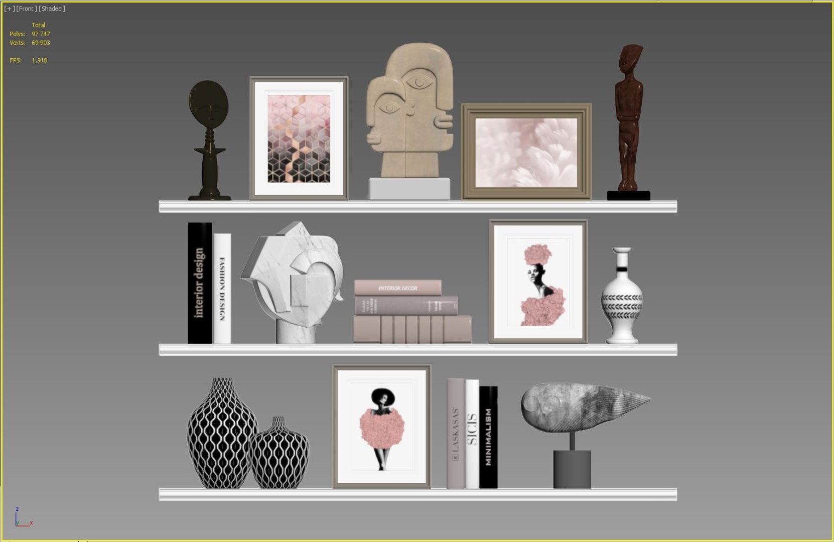 Decor Set Model - TurboSquid 1627398