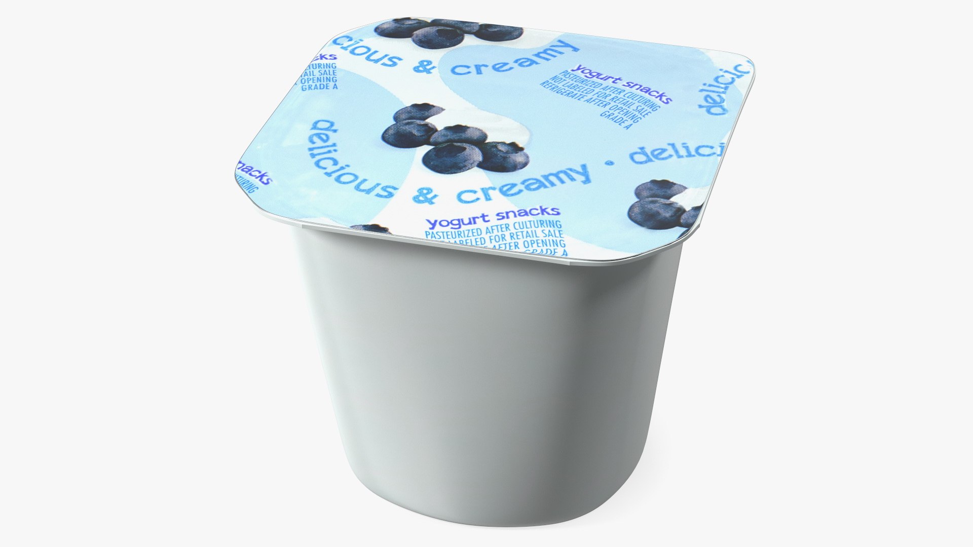Blueberry Yogurt Gerber 3D model preview