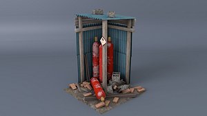 Scrap gas bottel assest