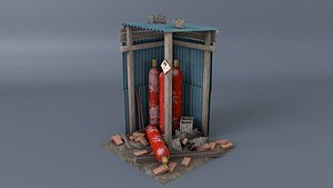 Scrap gas bottel assest
