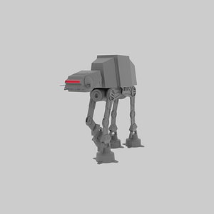 3D Star Wars ATAT model