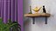 Wooden Wall Shelf with Cultural Souvenirs