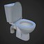 3d model real-time ready toilet pbr