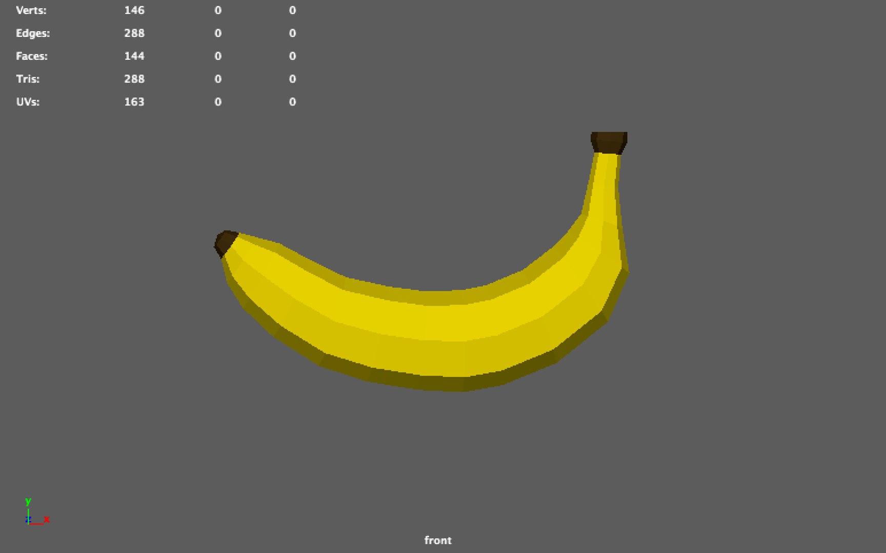 Banana Asset 3d Model