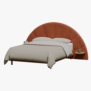 3D model Luxury Modern Upholstered Bed
