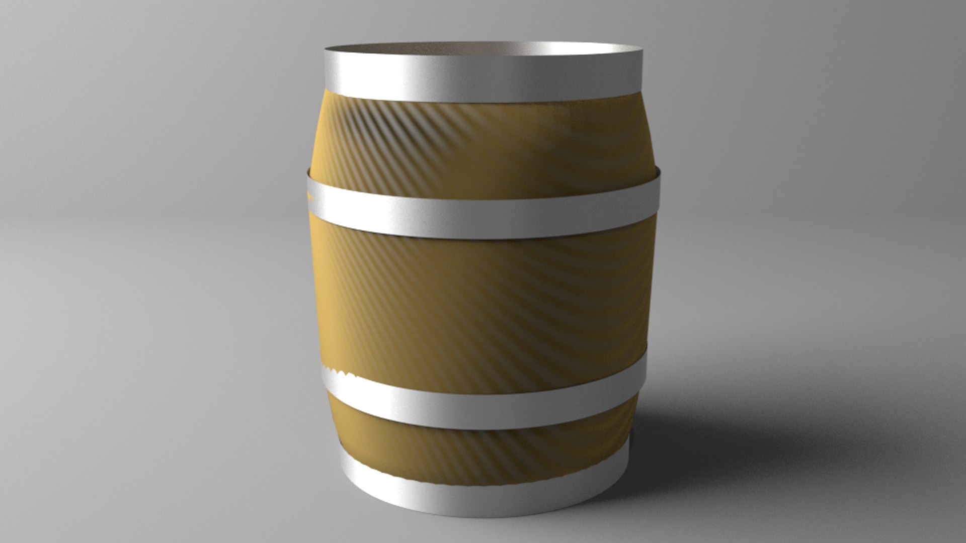 Barrel wooden 1 gallon 3D model - TurboSquid 1569688