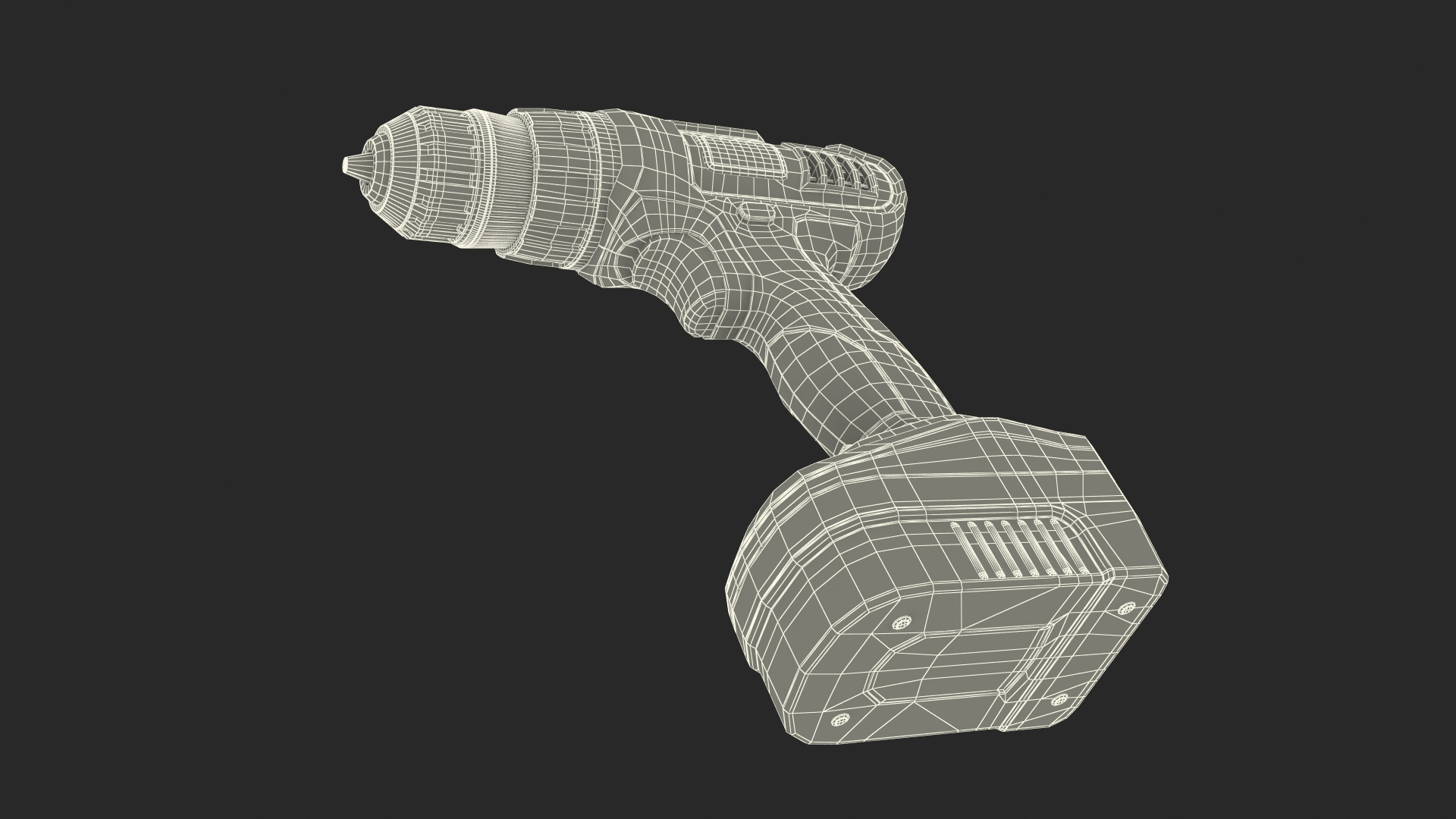 3D Cordless Drill Driver Model TurboSquid 2022417