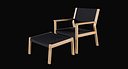 Maze Lounge Chair Footstool