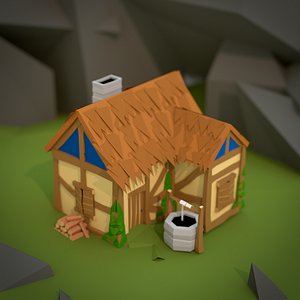 age empires 2 house 3D