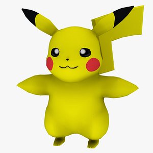 Personagem de desenho animado Pikachu Modelo 3D - TurboSquid 2076940