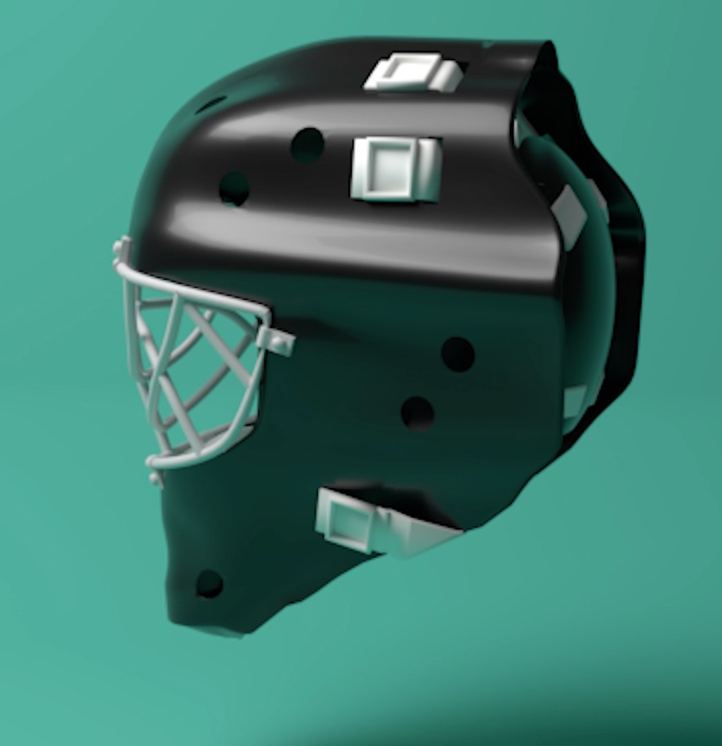 3D ice hockey goalie mask model - TurboSquid 1471807