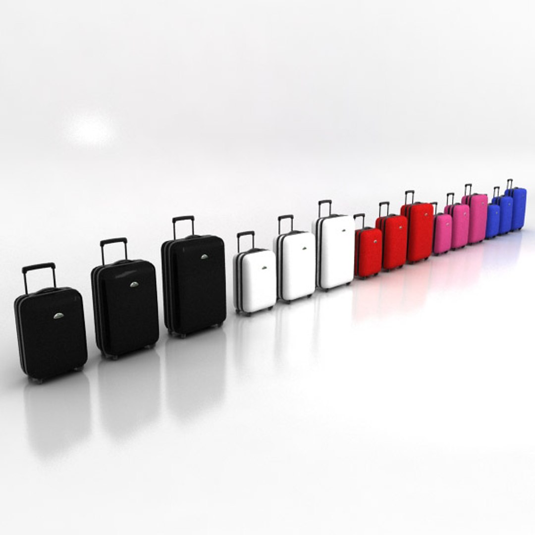 3d Samsonite Suitcases Model