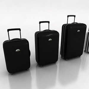 3d samsonite suitcases model