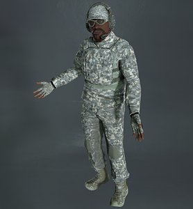 rigged soldier 3D