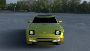 Porsche 944 Cabriolet with Interior HDRI