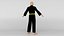 Karate-Kämpfer-Schwarze Uniform