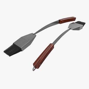 Grilling Silicone Basting Brush 3D Model