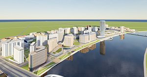 3D Serbia Kragujevac Belgrade Tower model