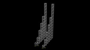 truss system rigging knock various size and dimension 3D