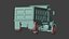 Camion ribaltabile realistico low poly, risorsa pronta per il gioco, risorsa pronta