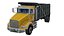 Camion ribaltabile realistico low poly, risorsa pronta per il gioco, risorsa pronta