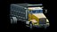 Camion ribaltabile realistico low poly, risorsa pronta per il gioco, risorsa pronta