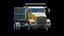 Camion ribaltabile realistico low poly, risorsa pronta per il gioco, risorsa pronta