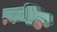 Camion ribaltabile realistico low poly, risorsa pronta per il gioco, risorsa pronta