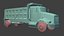 Camion ribaltabile realistico low poly, risorsa pronta per il gioco, risorsa pronta