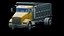 Camion ribaltabile realistico low poly, risorsa pronta per il gioco, risorsa pronta