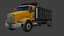 Camion ribaltabile realistico low poly, risorsa pronta per il gioco, risorsa pronta