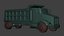 Camion ribaltabile realistico low poly, risorsa pronta per il gioco, risorsa pronta