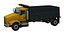 Camion ribaltabile realistico low poly, risorsa pronta per il gioco, risorsa pronta