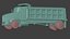 Camion ribaltabile realistico low poly, risorsa pronta per il gioco, risorsa pronta