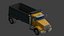 Camion ribaltabile realistico low poly, risorsa pronta per il gioco, risorsa pronta
