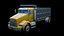 Camion ribaltabile realistico low poly, risorsa pronta per il gioco, risorsa pronta