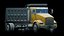 Camion ribaltabile realistico low poly, risorsa pronta per il gioco, risorsa pronta