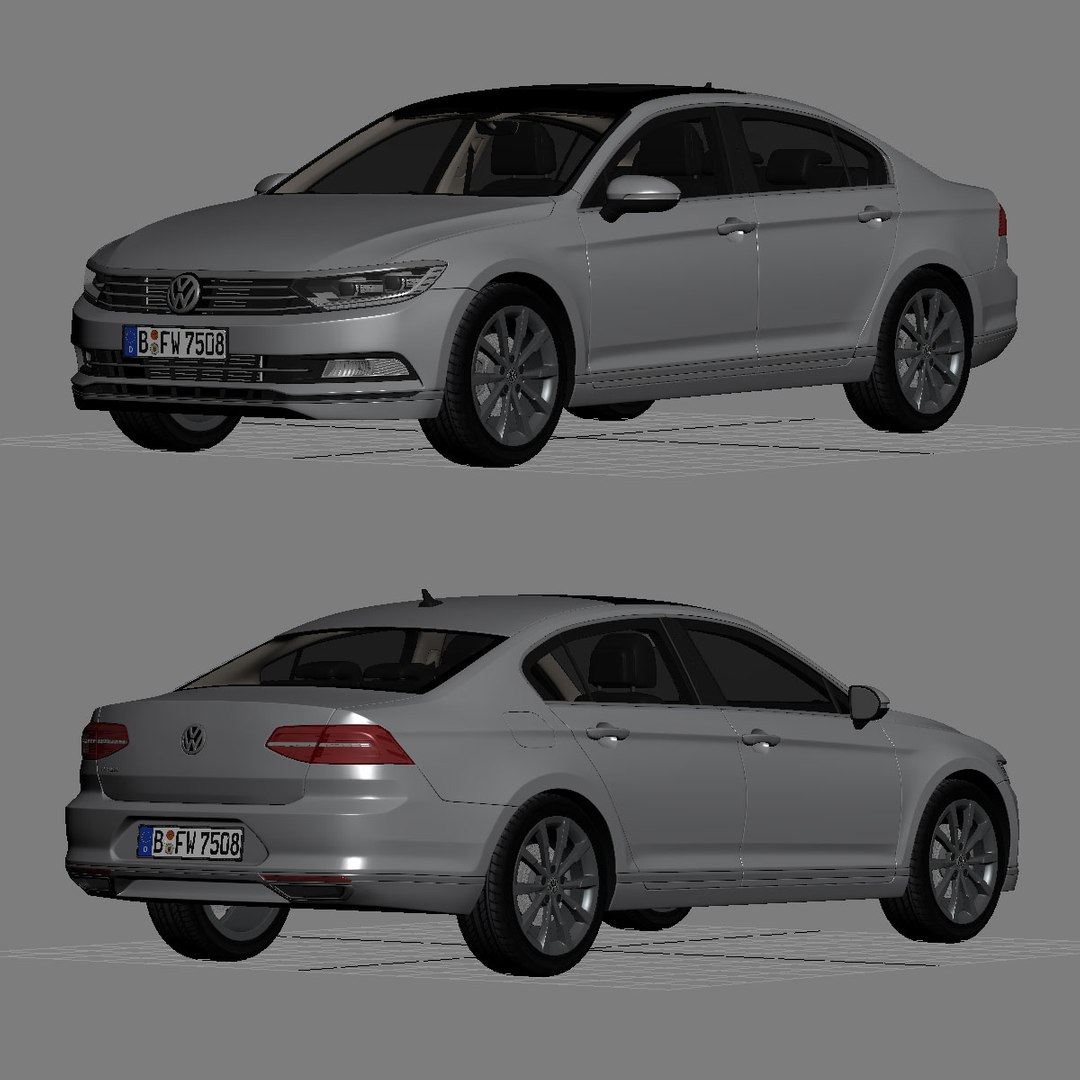 Volkswagen Passat Sedan 3d Model